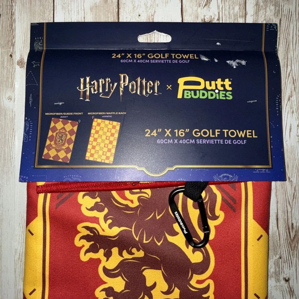 NWT Harry Potter Griffondor‎ X Putt Buddies Golf Towel 24